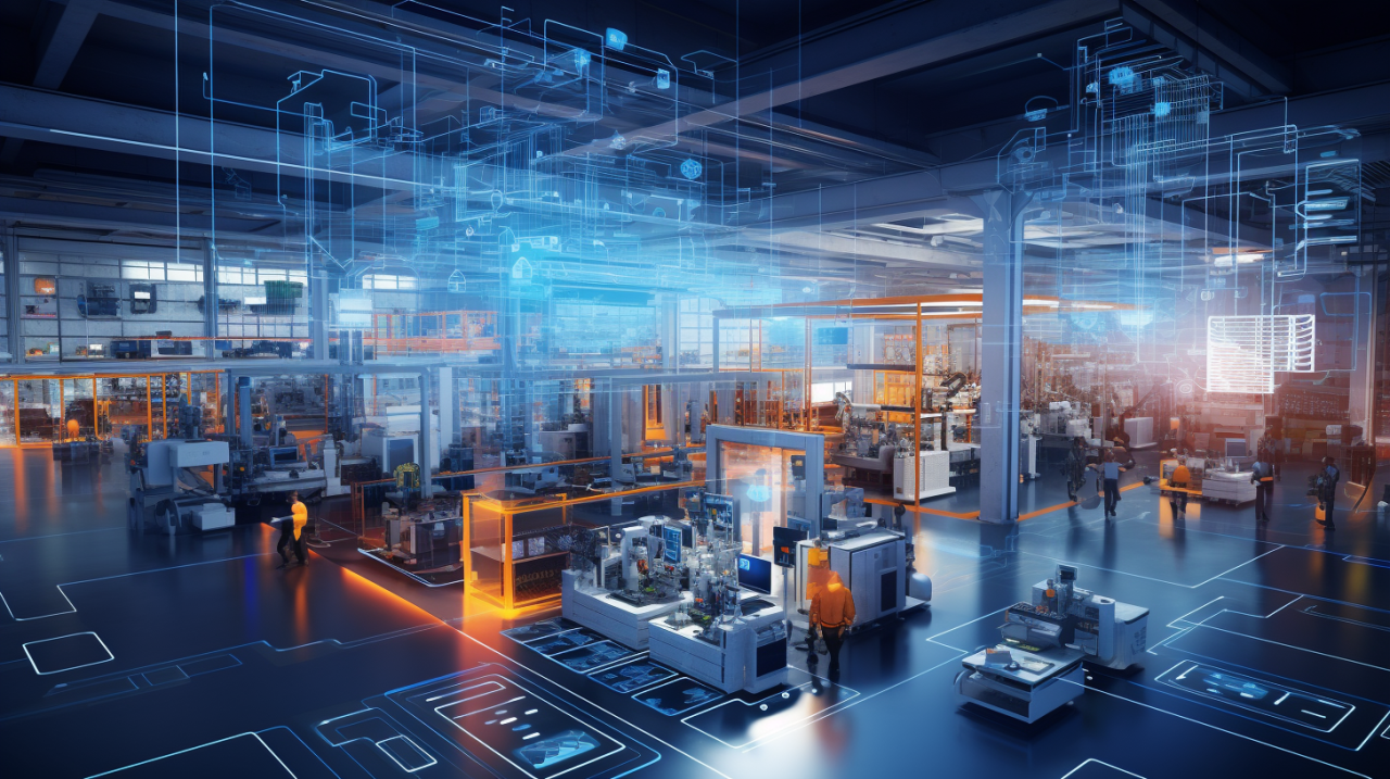 Connected industrial production environment